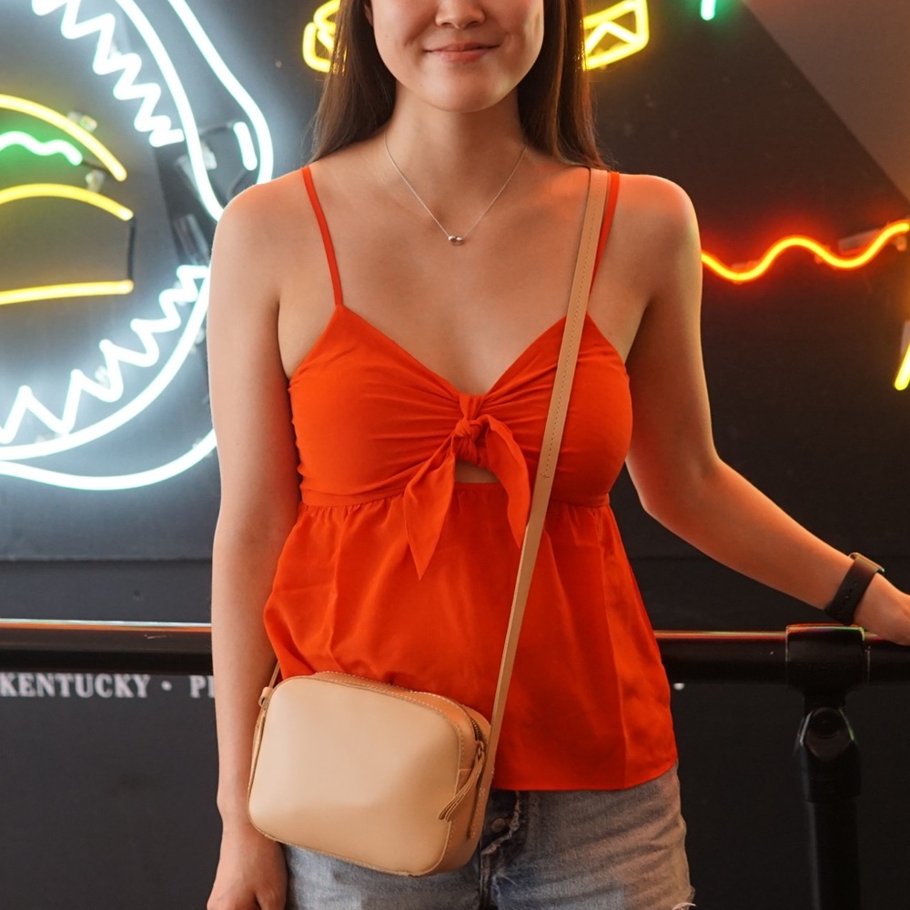 Madewell Cutout Bow Tank